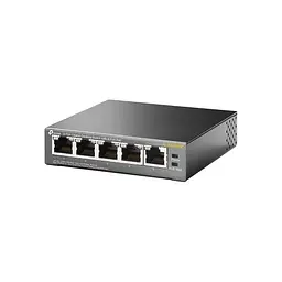Комутатор TP-Link TL-SG1005P 5 LAN 10/100/1000 Mb некерований металевий корпус - мініатюра 3