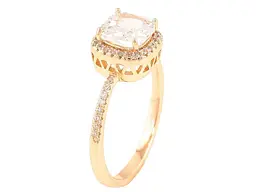 Каблучка XUPING Позолота 18K "Фіаніт в обрамленні цирконію" (258690) р.19 - мініатюра 2