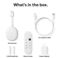 Бездротова приставка медіаплеєр Google Chromecast with Google TV HD (GA03131-US) - мініатюра 4