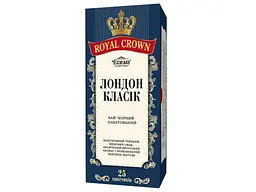 Чай пакетований чорний Royal Crown 2 г "LONDON CLASSIC" 25 пакетиків