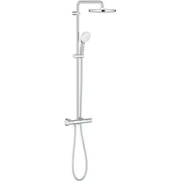 Душова система з термостатом для настінного монтажу Grohe Tempesta System 250 26670001, Хром