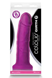 Фалоімітатор Colours Dual Density 7 Inch 20.9 см фіолетовий - мініатюра 3