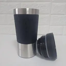 Термокухоль Kamille KM-2156-Black 380 мл чорний - мініатюра 2