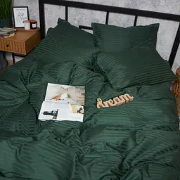 Підковдра Moon&Star Satin Stripe Mystic Green King Size 220x240 см - мініатюра 3