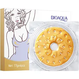 Гідрогелеві патчі Bioaqua для підтяжки та моделювання грудей Enhancement Breast Patch Golden Yellow 4 шт.