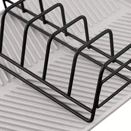 Сушарка для посуду Ardesto Minimalism з підставкою 39 х 25 х 8 см сіра (ARHK4102DR) - мініатюра 4