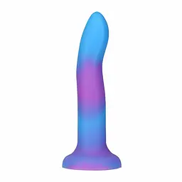 Фалоімітатор, що світиться в темряві Addiction Rave Glow in the Dark Dildo 8 (синій з фіолетовим)