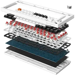 Клавіатура MK160B, Black/White, USB, механічна (перемикачі Outemu Red) GamePro teh0028285 - мініатюра 5