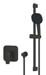 Душова система прихованого монтажу Grohe Cubeo з Tempesta 110 1053352430, Чорний матовий - мініатюра 3