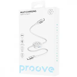 Кабель Proove Multi Charging Type-C to Type-C 60W white - мініатюра 2