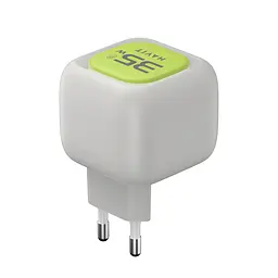Зарядний пристрій HAVIT UC251 GaN 35W USB-A+USB-C +Кабель USB-C Gray/Green HAVIT (29276-000) - мініатюра 5