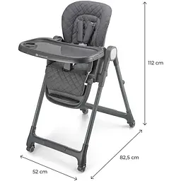 Стільчик для годування Kinderkraft Tulo Grey (KHTULO00GRY0000) - мініатюра 2