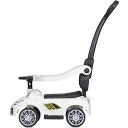 Дитяча каталка-толокар Bambi Racer M 5728L-1 з батьківською ручкою білий - мініатюра 5