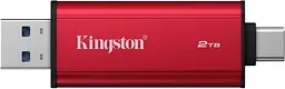 Портативний SSD Kingston 2TB USB 3.2 Gen 2 Dual USB-A R1050/W950MB/s - мініатюра 3