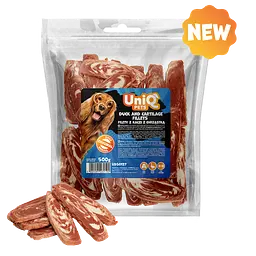 Ласощі для собак UniQ PETS Філе качки з хрящами, 500 г
