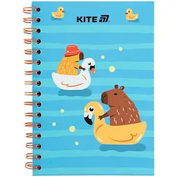 Блокнот на спіралі картонна обкл., А5, 80 арк, кл, Cute 2