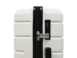Валіза середня M поліпропілен Madisson Snowball 01103 67×45×27см 73л Білий - мініатюра 5