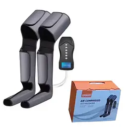 Компресійний масажер для ніг UPGRADE Air Compressed Leg massager Лімфодренажний апарат - мініатюра 9