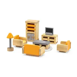 Ігровий набір Viga Toys дерев'яні меблі для ляльок PolarB Вітальня (44037) - мініатюра 2