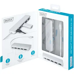 USB-Хаб Digitus USB-C 4xUSB-A/USB-C (DA-70242-1) - мініатюра 5