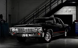Дерев'яний фігурний пазл Muscle cars Chevrolet Chevelle SS, А3, Картонна коробка 200 елементів