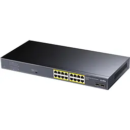 Комутатор Cudy GS1020PS2 16-Port Gigabit PoE+ Switch with 2 Gigabit SFP ports 200W - мініатюра 2