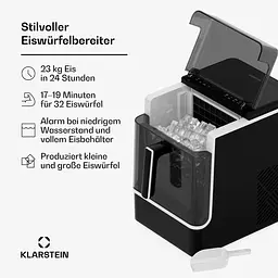Льодогенератор KLARSTEIN 23 кг льоду на добу 10043889 - мініатюра 4