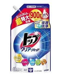 Японський гель для прання Lion Top Clear Liquid з ферментами поповнення 500 г