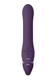 Страпон Vive Vive Air Wave Tickle, 23.5 см (фіолетовий) - мініатюра 4