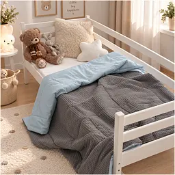 Плед дитячий MirSon Poplin Waffle Sleeping animals 110х140 см (2200013892489) - мініатюра 8