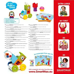 Магнітний конструктор SmartMax Мої перші моделі що їдуть - мініатюра 5