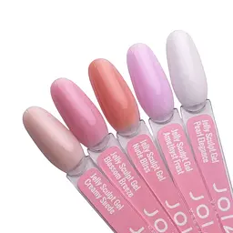 Моделюючий гель-желе для нігтів Jelly Sculpt Gel бежевий 03 Creamy Suede JOIA vegan 15 мл - мініатюра 4