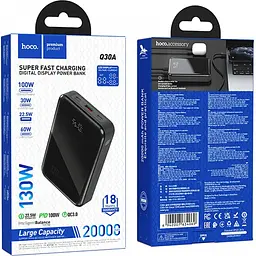 Зовнішній акумулятор Hoco Q30A 20000mAh 130W Metal Gray [123636] - мініатюра 6