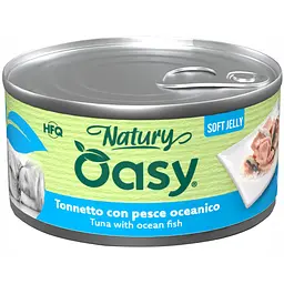 Вологий корм Oasy Dog Wet Natury для собак тунець та океанічна риба 150 г