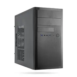Корпус Chieftec ELOX HT-01B-OP чорний без БП, Mini Tower, Micro ATX/Mini ITX, 2xUSB 3.0