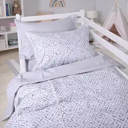 Дитяча постільна білизна JUNIOR Poplin geometry grey (2200012797396) - мініатюра 5