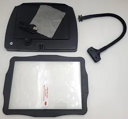 Лупа з LED підсвічуванням від USB на штативі гнучкий трансформер 5-кратне збільшувальне скло універсальне 24×17см Brighter Viewer 8079-2 - мініатюра 5