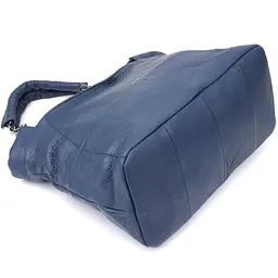 Сумка на кожен день з натуральної шкіри Vintage 22988 синя - мініатюра 6