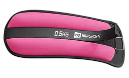 Обважнювачі для ніг та рук Hop-Sport HS-S001WB 2х0,5кг рожеві - мініатюра 2