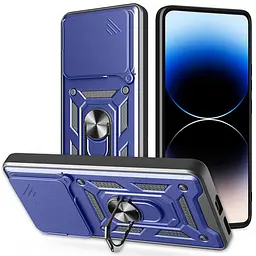 Чохол Ummi Camshield Serge Ring для Xiaomi Poco F7 Синій / Navy - мініатюра 3