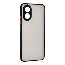 Чехол-накладка для OPPO A38 4G/A18 4G, Frosted Matte, черный, противоударный чехол с защитой всего корпуса, термополиуретан TPU + поликарбонат PC, ArmorStandart (ARM72402)