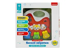 Интерактивная развивающая музыкальная игрушка Веселые зверьки, светозвуковые эффекты Страна Игрушек PL-721-58, коробка 17х4,6х18,5см
