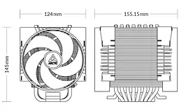 Кулер для процесора Arctic Freezer 4U-M Ampere (ACFRE00171A) - мініатюра 5