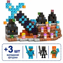 Магнітний конструктор Minecraft 108 шт по грі Майнкрафт Підземелля замку Mk001014 - мініатюра 2