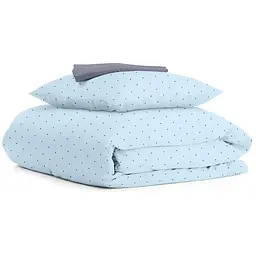 Комплект постільної білизни Cosas Mini dots CS10 Підлітковий блакитний (DotsGreyLightBlue_El80-56Steel_155)