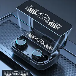Бездротові навушники Hurry Bolt вкладиші з мікрофоном для Андроїд та IOS TWS WIRELESS (M10) - мініатюра 2