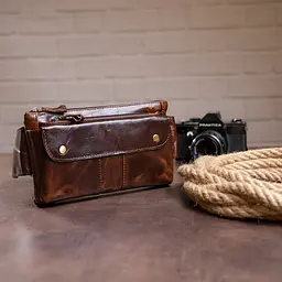 Чоловіча шкіряна сумка Vintage 23х13,5х3 см sum0012712 - мініатюра 4