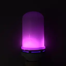 Led-лампа з ефектом полум'я Фіолетова LED FLAME LIGHT Е27 світлодіодна лампа з ефектом полум'я - мініатюра 5