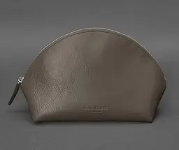 Жіноча шкіряна косметичка 8.0 Темно-бежева