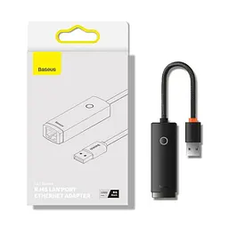 Перехідник адаптер Baseus Lite Series Ethernet Adapter Usb to RJ45 LAN Port (1000 Mbps) WKQX000101 - мініатюра 4